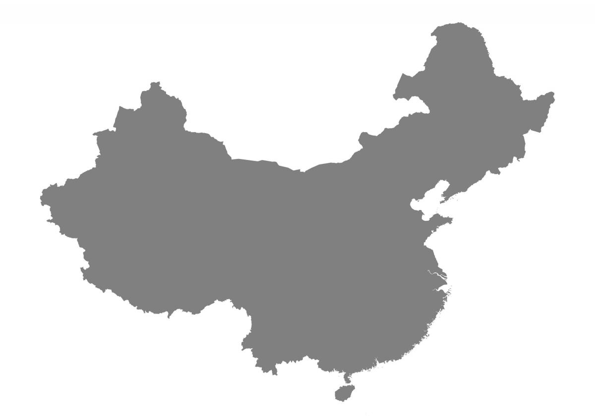 Carte vectorielle de la Chine